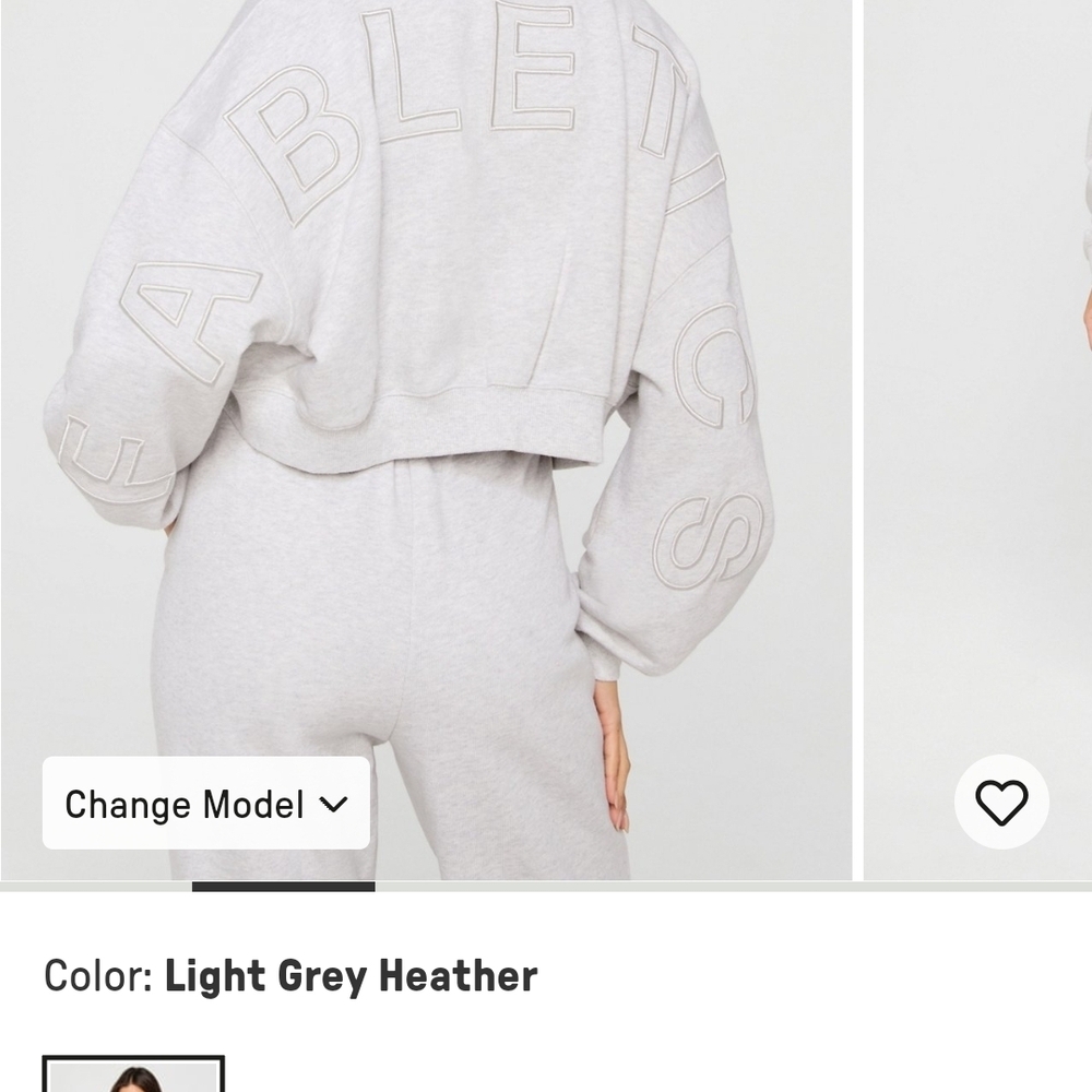 Fabletics Heather Gray Lounge Set
